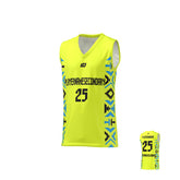 Basketball Jersey Aztec - Neon Yellow